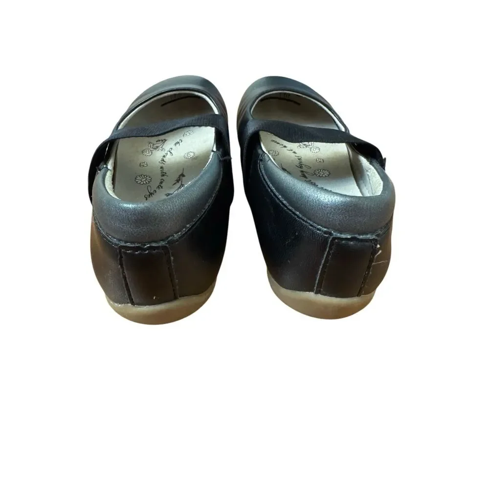 Livie & Luca Bella Ballet Flats Black Leather Size 8